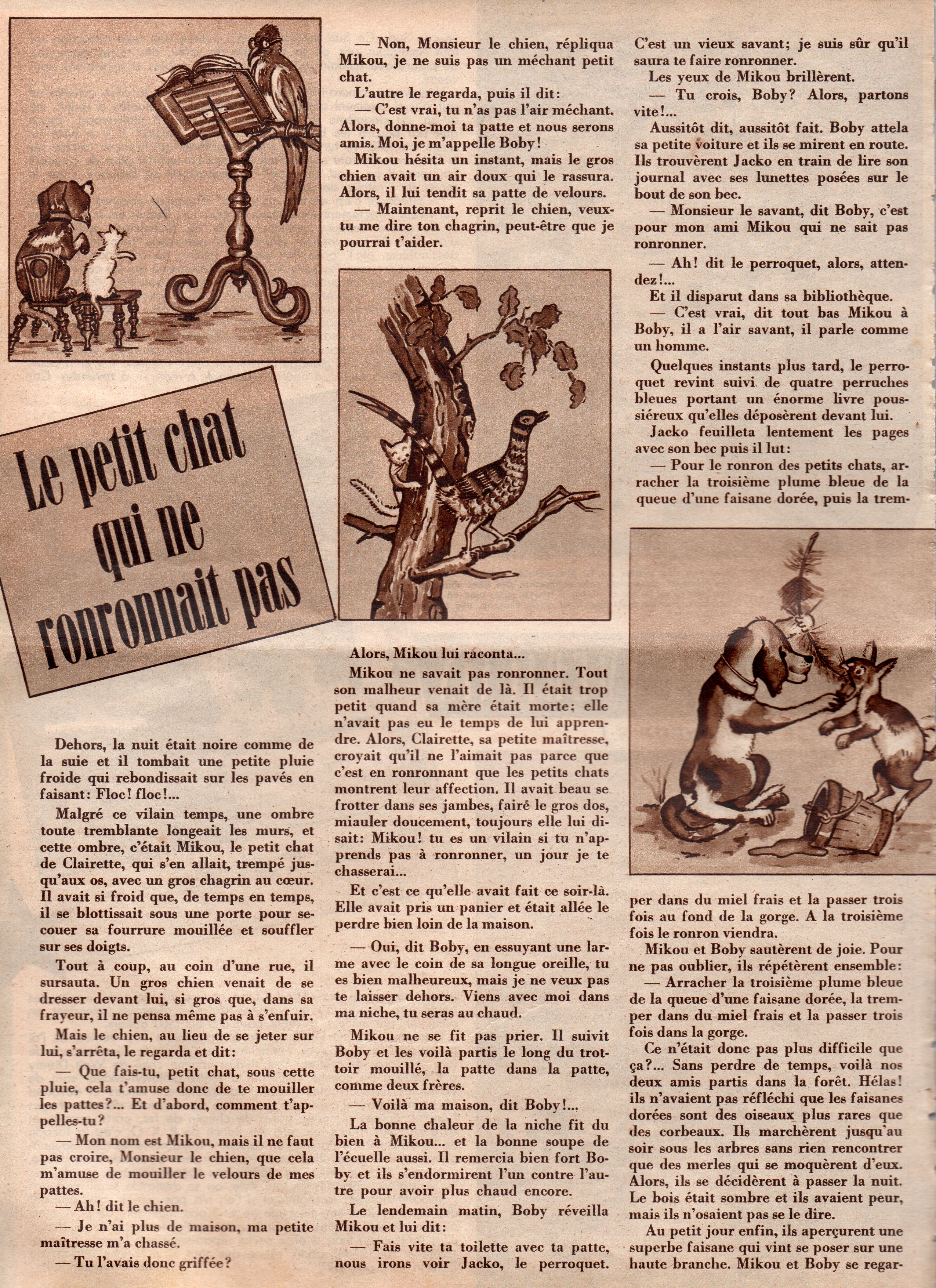 Le Petit chat qui ne ronronnait pas 1948